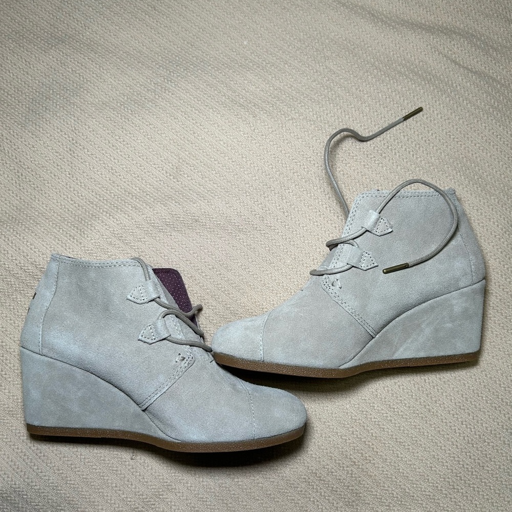 Toms Gray Ankle Booties